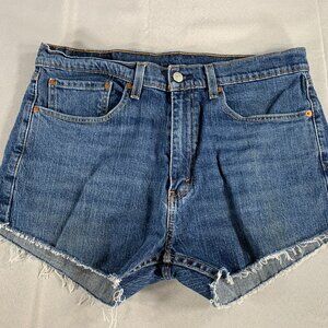 Levi’s 505 Jean Shorts - Size 34 - Red‎ Tab Blue Denim